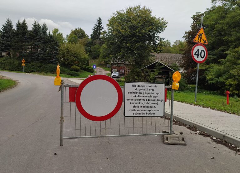 Utrudnienia w ruchu – remont drogi przez Biskupice