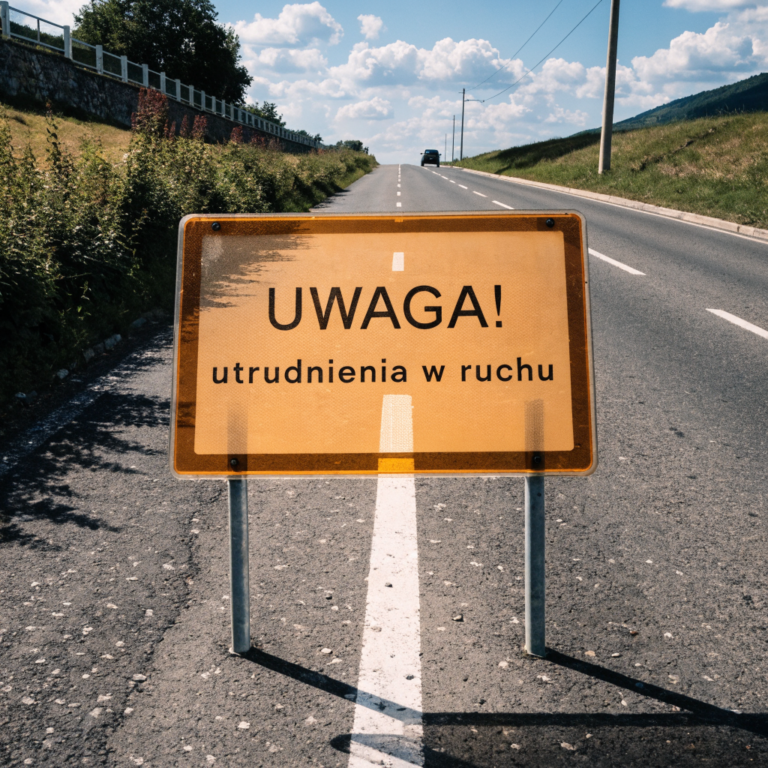 Uwaga! Możliwe utrudnienia w ruchu drogowym